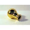 Lamp Finial, Machined Metal Lamp Finial BALL DESIGN Polished Brass finish