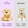 warmies Microwavable & Weighted Stuffed Animals, Golden Dog - Heated Stuffed Animal Plushie for Warmth & Comfort - Cute Soft Plush Toys for Boys, Girls, Babies & Toddlers