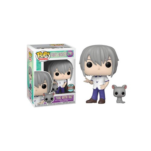 Funko Fruits Basket – Bobble Head Pop No. 891 – Yuki Soma w/Rat One Size Purple