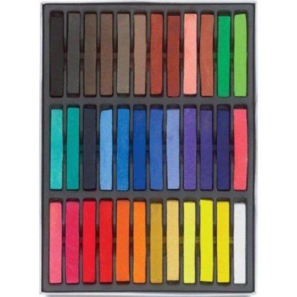 HAIRCHALKIN® 36 Non-Toxic Temporary Hair Pastel Chalk Beauty Kit