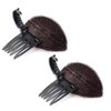 Meikakka Forehead Hair Volume Fluffy Puff Sponge Pad Clip Comb Insert Tool Base Styling Increased Princess Hair Sponge Styling Pad,DIY Princess Styling Increased Hair Sponge Pad,2PCS
