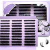 HBZGTLAD Fluffy Cluster Lashes 40D60D80D100D120D Natural Thick Eyelash Clusters D Curl Individual Lashes DIY Eyelashes Extension (300pcs80D100D120D)
