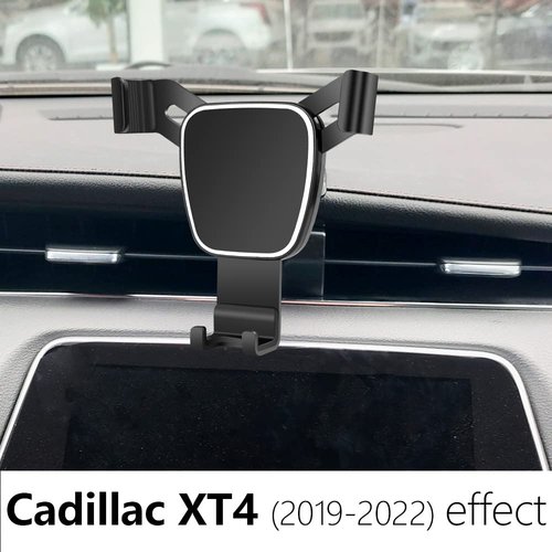 LUNQIN Car Phone Holder for 2019-2023 Cadillac XT4 Auto Accessories Navigation Bracket Interior Decoration Mobile Cell Phone Mount