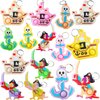 Roaqua 24 Packs Bulk Navigation Pirate Birthday Party Favors, Small Captain Anchor Boat keychain For Summer Classroom Prize Boys Kids Gifts Toys