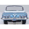 1961 Chevy Impala Convertible Jewel Blue Metallic and White with Blue Interior 1/87 (HO) Scale Diecast Model Car by Oxford Diecast 87CI61006