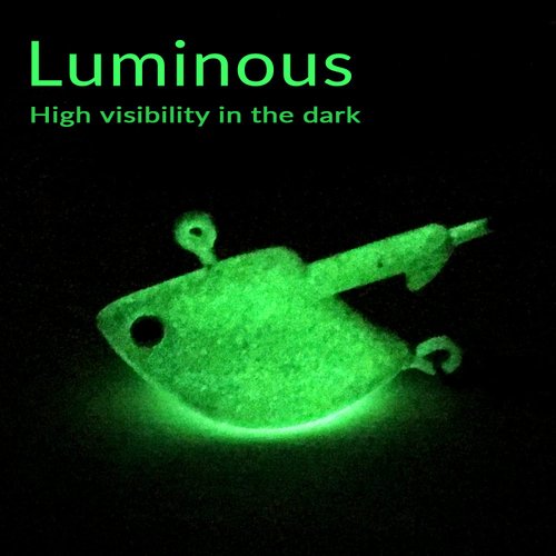 QualyQualy Bladed Jig Heads Swimbait Jig Head with Willow Blade 3D Eyes Fish Head Underspin Fishing Jigs Weighted Spin Head Jig Heads for Bass Trout Walleye Crappie 1/8oz