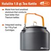 GSI Outdoors Halulite 1.8 qt. Tea Kettle Ultralight Aluminum with Superior Heating
