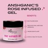 ANSHGANIC Rose Infused Face Gel Aloevera with Rose Enriched with Vitamin C & E For All Skin Types