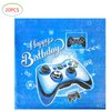 Hqyybf Video Game Birthday Party Supplies, 20 Plates and 20 Napkins, Video Game Theme Birthday Party Decorations for Boy Kids