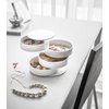 Yamazaki Home Secti Oned Jewelry Organizer Nail Art Supplies Earring Accessories Storage Holder Rotating Display ABS Plastic One Size White