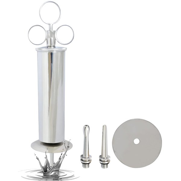 AAProTools Chrome Plated Ear & Bladder Syringe - 2 OZ. Ear Syringe