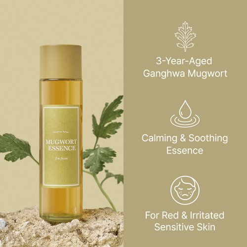I'm From Mugwort Essence | 100% Vegan Extract - Soothe Sensitive and Irritated Skin, Redness Relief, Refreshing, Korean Hydrating Toner | 5.4 Fl Oz, All Skin Types, PETA Approved