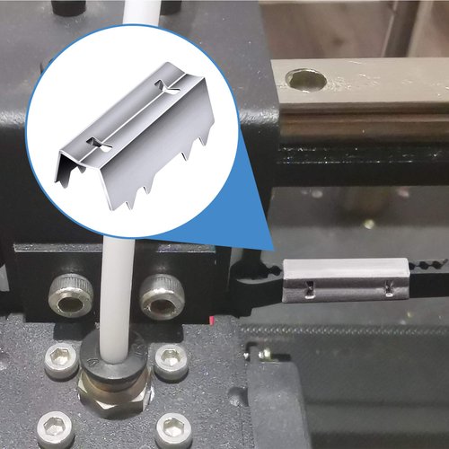 ANCIRS 25 Pack Metal Open-End Timing Belt Clamps, GT2 Open Belt Clips for 3D Printer Projects-Silver