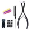 Tape in Hair Extensions Pliers Hair Sealing Pliers Flat Surface Professional Hair Extension Tool Kit for Hair Extensions Tape Tabs