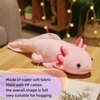 FRANKIEZHOU Realistic Axolotl Stuffed Animal-Pink 19”, Axolotl Plush Toy, Valentine Stuffed Animals,Salamander Plush,Gifts for Boy Girl Wife Baby, Baby Gift,Toy for Boy,Home Decor,Hugging Toy