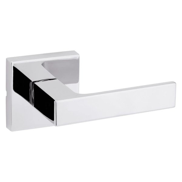 Kwikset Singapore Interior Passage Door Handle, Lever For Closet and Hallway Doors, Reversible Non-Locking Handle Lever, Polished Chrome