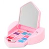 Bling Mechanical Compact Mirror with Lip Gloss- Pink