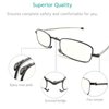 sevenplus 2 Pack Reading Glasses Blue Light Blocking, Anti UV Glare, Foldable Computer Spring Hinge Readers for Women Man 1.25X