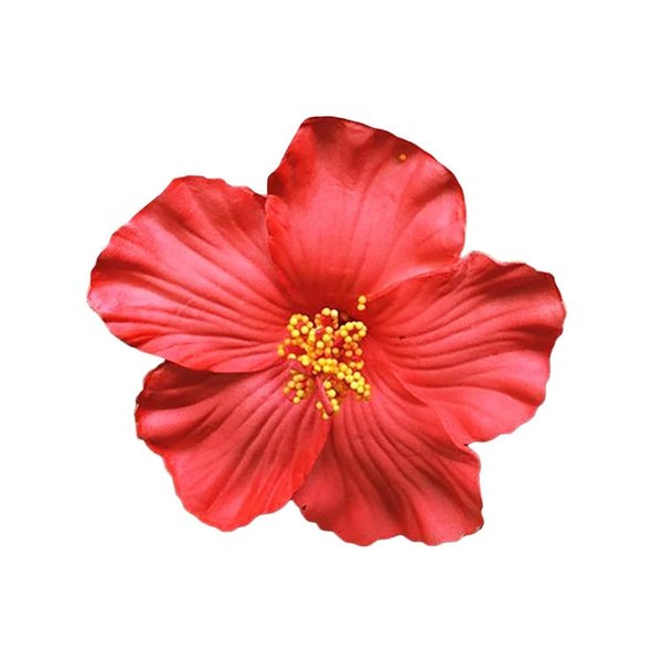 Red Hawaiian Flower Hair Clip for Women Girls Fashion Bohemian Flowers Hair Accessory for Dancer Bridal Wedding Beach Party Hair Accessories Clips & Barrettes(8 cm)
