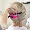 HH&LL Hair Clips for Women - Wide Teeth & Double-Hinged Design Alligator Styling Sectioning Clips of Professional Hair Salon Quality 10Pack (Rose Red)
