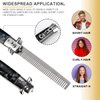DOERDO Butterfly Comb, Stainless Steel Foldable Pocket Comb Oil Hair Comb Foldable Hairstyling Brush for Beard, Mustache