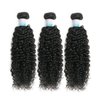 EMOL Curly Human Hair Bundles Unprocessed Kinky Hair 3 Bundles Human Hair 8 10 12 inch Soft Weave Bundles Human Hair Weft Extensions Natural Black