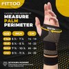 FITTOO Copper Wrist Compression Sleeve, Copper Infused Wrist & Hand Compression Sleeve Brace for Improve Circulation, Relieve Wrist Discomfort,Tendonitis, Sprains, Sports, Gym Workout