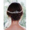 Denifery Wedding Hair Comb Rhinestone Bridal Headpieces Crystal Hair Pieces Bridesmaid Side Combs Hair Accessories for Women and Girls (Pink)