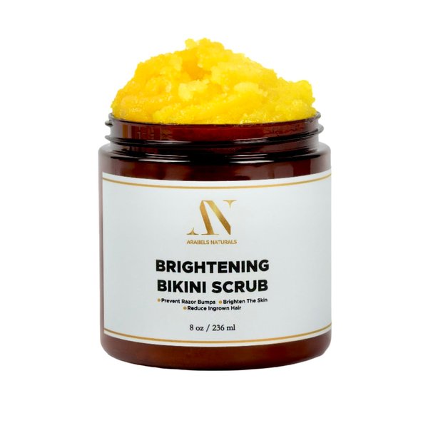 Bikini Area Exfoliator Exfoliating Body Scrub, Brightening Body Exfoliator Exfoliating Scrub, Bump Eraser KP Body Exfoliant Shower Scrub Ingrown Hair Treatment Razor Bump Treatment Body Scrubs 8 OZ