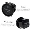 Jayron AC 110V to 250V Round Quartz Hour Meter Gauge,Mechanical Hour Meter,Waterproof for Boat Engine Riding Lawn Mower Tractor Crawler Dozer UTV Golf Cart