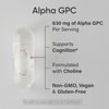 Sports Research® Alpha GPC 630mg - Extra Strength Cognitive & Focus Support for Women and Men - Vegan Certified · Non-GMO · Gluten Free - 120 Liquid Veggie Capsules