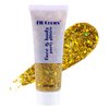 BowJian Gold Body Glitter Singer Concerts Gold Face Glitter Festival Rave Accessories Glitter Eyeshadow Gold Face Paint Gold Hair Glitter Gel Chunky Glitter Makeup Gold Glitter for Eye Lip Hair Nails