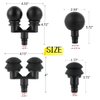 Falafale Massager Heads Massage Gun Soft Heads Replacement 4 Pack Massage Gun Adapter Double Head Attachment