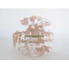 Generic Pink white clear marbled hair claw clip medium fine hair