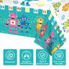 Adirasenotek 3Pcs Robots Tablecloths, 87" Lx51 W Rectangular Plastic Table Covers,Kids' Party Disposable Tablecloths for Decoration,Birthday Party,Baby Showers