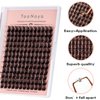 YOONOYA Lash Clusters 144 PCS 14mm Individual Lashes Eyelash Clusters D Curl Cluster Eyelash Extensions Natural Wispy Cluster Lashes Reusable Eyelash Extension Lasting Lash(QD-14mm)