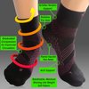 TechWare Pro Plantar Fasciitis Sock - Ankle Support Compression Socks Women & Men. Foot Brace with Arch Support for Foot Pain Relief. (Pink Small)