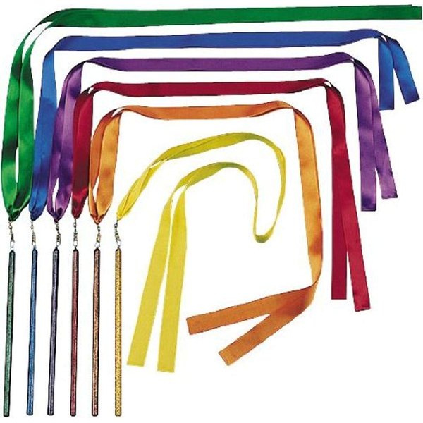 US Games Color My Class Ribbon Wand Set, 3-Feet