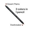 CONTEXT SKIN Dual Lip Pencil for Precision Lip Liner Application | Creamy Formula for Gorgeous Lips | Blendable Dual-Ended Design in Desert Plains & Starbreaker | Cruelty-Free Makeup | 2 x 0.5g