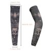 Fake Temporary Tattoo Arm Sleeves Arts Slip on Arm Sunscreen Sleeves Cover Up Body Arm Stockings Tribal, Tiger, Dragon, Skull For Women Men Outdoor Sport Cycling Riding Fishing Driving (5pcs Black)