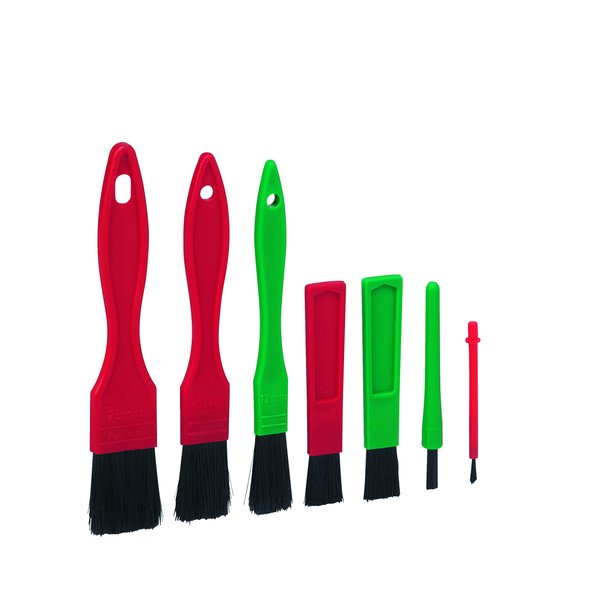 Vikan 556052 Detail Brush Set w/ 7 Brushes, Transport Line