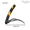 French Amie Rounded Oblong Small 2.5" Cellulose No Metal Set of 2 French Hair Slides Clips for Women Tige Boule Clasp Handmade Girls Side Slide-in Barrette Clip Paris Hair Accessories for Women Strong Hold No Slip Grip Fashion Durable and Styling, Made in