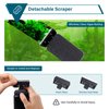 hygger Aquarium Magnetic Glass Cleaner, Algae Scraper for Fish Tank Cleaning with Two Detachable Blade, Magnet Floating Design Scrubbing Brush