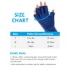 Luguiic Finger Arthritis Compression Ice Glove for Women and Men, Adjustable Wrist Strap Hand Wrist Ice Pack Pain Relief for Arthritis, Carpal Tunnel, Tendinitis Cold&Heat Therapy M Blue Pack of ONE