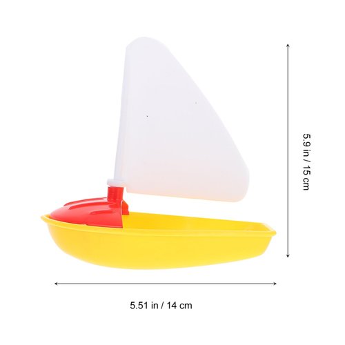 Vaguelly Toy Boat Bath Toys, Mini Sailing Boat Yacht Pool Toy Speed Boat Sailing Boat Bathtub Floating Toy for Kids Educational Toys Bathing Swimming Pool Toy