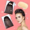 2Pcs Beige Charming Bump It Up Volume Inserts Hair Comb Do Beehive Hair Style Tool,Bun and Crown Shapers,Hair Pads Do Beehive Hair Base Styling Clip Accessories for Women Lady Girl,Hair Accessories