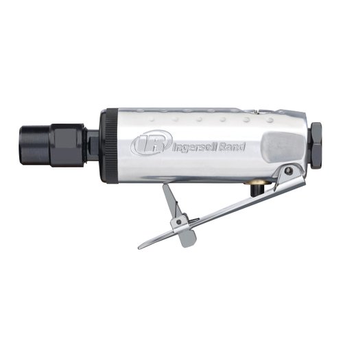 Ingersoll Rand 307B 1/4” Air Die Grinder, Straight, 28,000 RPM, 0.25 HP, Ball Bearing Construction, Safety Lock, Aluminum Housing, Lightweight Power Tool , Grey