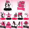 Poen 12 Pcs Pink Basketball Table Centerpieces Basketball Birthday Decorations Basketball Honeycomb Centerpieces Basketball Decorations for Birthday Baby Shower Party Supplies