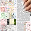 IDDFEVE 36 Sheets Varied Nail Art Stickers, All Holiday Variety Pack Seasonal Nail Decals, Self-Adhesive Pegatinas Uñas Colorful Design for Flowers Butterflies Luminous Star Halloween Christmas
