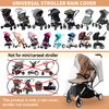 BEMECE Baby Stroller Rain Cover, Universal Stroller Accessory - Waterproof Windproof Travel Weather Shield Thick & Durable Protect from Dust and Snow with Breathable Ventilation Mesh Clear Visibility